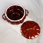 Жаровня с крышкой "Смак", керамика, 4 л - Фото 3