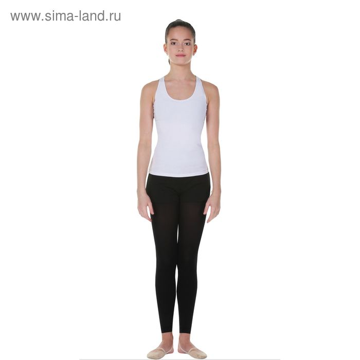 Майка-борцовка гимнастическая, размер 46, цвет белый - Фото 1