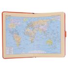 Ежедневник недатированный формат А5, 140 листов, клетка, карта на форзаце, ляссе, обложка пвх Оригинал МИКС - Фото 3