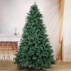 Искусственная ёлка голубая «Зимнее волшебство. Эксклюзив», 240 см, d нижнего яруса 165 см, 1831 смешанная ветка шарнирная - Фото 2