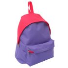 Рюкзак молодёжный на молнии, 1 отдел, 1 наружный карман, розовый/сиреневый - Фото 2