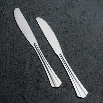 Нож столовый «Новинка», длина=19 см,толщина 1,2 мм, цвет серебряный