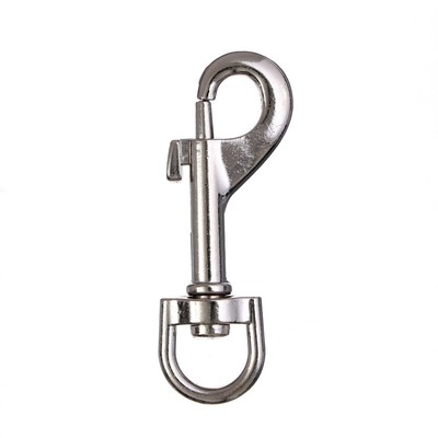 Карабин с полукруглым основанием, 6.5 см (ширина проушины 1.4 см)