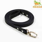 Поводок «Основа» 120×1 см, чёрный - Фото 1