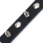 Ошейник с шипами «Лион», 45×2 см, ОШ 34-40 см, искусственная кожа, чёрный - Фото 7