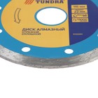Диск алмазный отрезной ТУНДРА, сплошной, мокрый рез, 115×22 мм - Фото 3