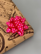 Подарочный Бант - звезда №5 в горох, для упаковки подарков, набор 12 шт. АССОРТИ - Фото 6