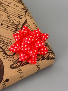 Подарочный Бант - звезда №5 в горох, для упаковки подарков, набор 12 шт. АССОРТИ - Фото 6