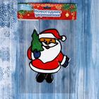 Наклейка на стекло "Дед Мороз в сапожках с ёлочкой" 14х11,5 см - Фото 3