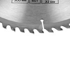 Диск пильный по дереву ТУНДРА, точный рез, 300 х 32 мм (кольца на 22,20,16), 60 зубьев - Фото 2