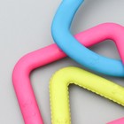 Игрушка жевательная "3 фигуры" 22 см, термопластичная резина, голубая/розовая/салатовая - Фото 4