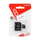 Карта памяти Smartbuy microSD, 8 Гб, SDHC, класс 10, с адаптером SD 1174964 - фото 13790681