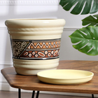 Горшок цветочный "Каролина 2" Мозайка желтый 7л - фото 24540524