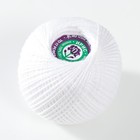 Пряжа для вязания спицами, крючком «ПНК Кирова. Ирис», 150 м/25 г, 100% мерсеризованный хлопок, цвет 0101 - Фото 2