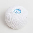 Пряжа для вязания спицами, крючком «ПНК Кирова. Снежинка», 230 м/25 г, 100% хлопок (0101 белый) - Фото 2