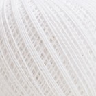 Нитки вязальные "Снежинка" 230м/25гр 100% хлопок (0101 цвет белый) - Фото 3