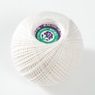 Пряжа для вязания спицами, крючком «ПНК Кирова. Ирис», 150 м/25 г, 100% мерсеризованный хлопок , цвет 0102 - Фото 2