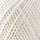 Пряжа для вязания спицами, крючком «ПНК Кирова. Ирис», 150 м/25 г, 100% мерсеризованный хлопок , цвет 0102 - Фото 3