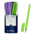 Ручка шариковая SlimWrite Special, узел 0.5 мм, синие чернила, матовый корпус Silk Touch, МИКС - Фото 1