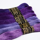 Набор ниток мулине «Цветик-Семицветик», 10 ± 1 м, 7 шт, цвет фиолетовый спектр - Фото 3