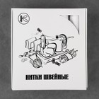 Нитки 35ЛЛ, 200 м, цвет белый №0101, цена за 1 штуку - Фото 4