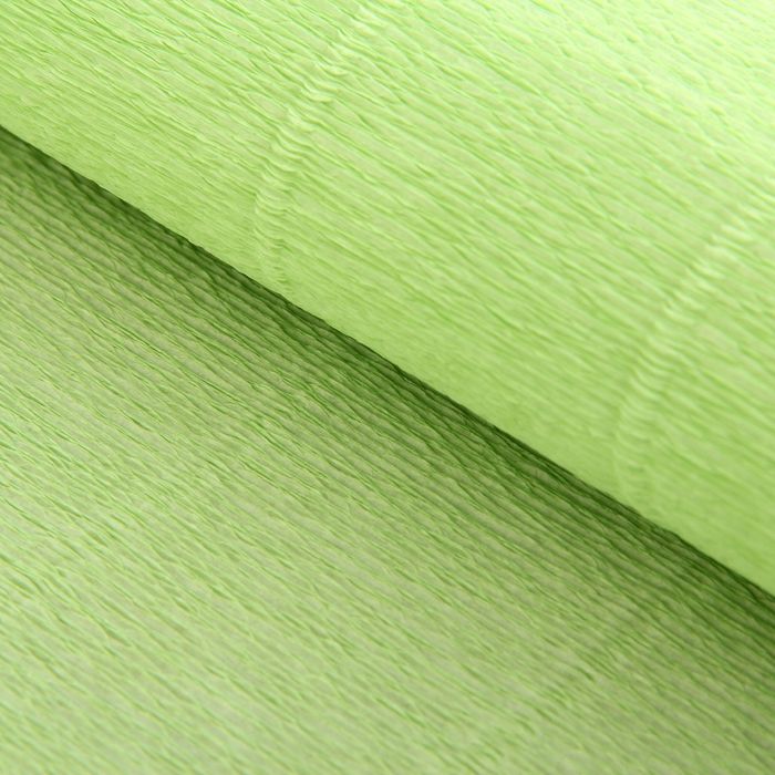 Бумага гофрированная, 566 "Светло-салатовая", 0,5 х 2,5 м - Фото 1
