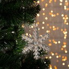 Подвеска световая "Снежинка матовая" (батарейки в комплекте), 8 см, 1 LED, RGB - Фото 2