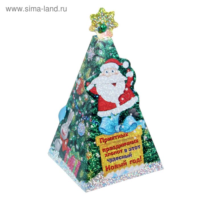Ёлка-пирамидка с колокольчиками"Новогодние пожелания" - Фото 1