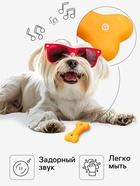 Игрушка пищащая малая «Косточка с лапками» для собак, 8.5 см - Фото 2