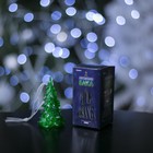 Игрушка световая "Ёлочка" (батарейки в комплекте) 8 см, 1 LED, RGB, ЗЕЛЁНАЯ - Фото 3