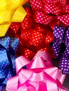 Подарочный Бант - звезда №10.2 в горох, для упаковки подарков, набор 6 шт., АССОРТИ - Фото 2