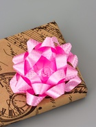 Подарочный Бант - звезда №10.2 в горох, для упаковки подарков, набор 6 шт., АССОРТИ 1118478