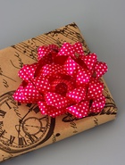 Подарочный Бант - звезда №10.2 в горох, для упаковки подарков, набор 6 шт., АССОРТИ - Фото 5