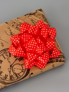 Подарочный Бант - звезда №10.2 в горох, для упаковки подарков, набор 6 шт., АССОРТИ - Фото 6