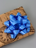 Подарочный Бант - звезда №10.2 в горох, для упаковки подарков, набор 6 шт., АССОРТИ - Фото 7