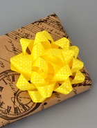 Подарочный Бант - звезда №10.2 в горох, для упаковки подарков, набор 6 шт., АССОРТИ - Фото 9