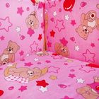 Комплект в кроватку "Кошечки" (4 предмета), цвет розовый (арт. 1555) - Фото 7