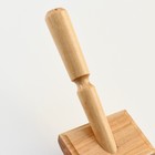 Щётка - пуходёрка деревянная с каплями, основание 60 х 50 мм - фото 8256989