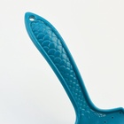 Щётка - пуходёрка большая мягкая с каплями, основание 68×48 мм, бирюзовая - Фото 6