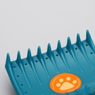 Щётка - пуходёрка большая мягкая с каплями, основание 68×48 мм, бирюзовая - Фото 8