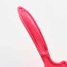 Щётка - пуходёрка средняя мягкая с каплями, основание 59 х 49 мм, розовая - фото 8257046