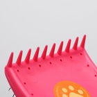 Щётка - пуходёрка средняя мягкая с каплями, основание 59×49 мм, розовая - Фото 8