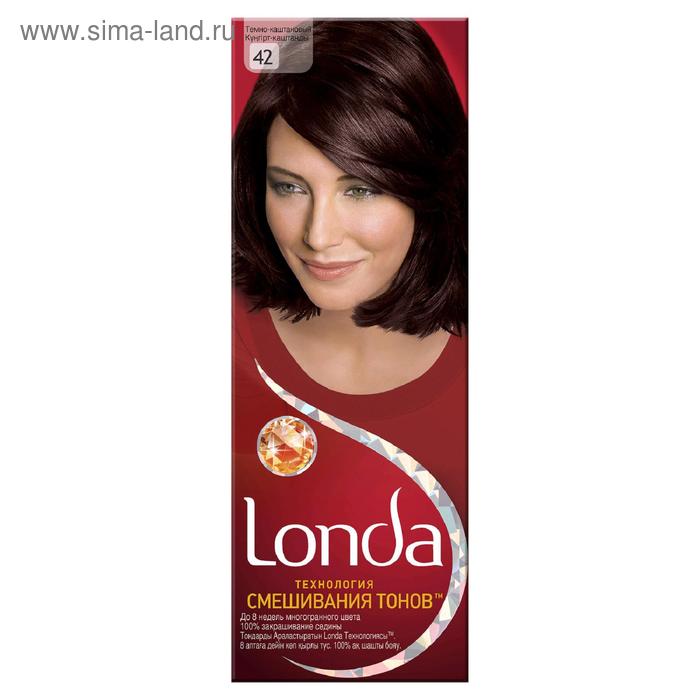Стойкая крем-краска для волос LONDA, тон 42, темно-каштановый - Фото 1