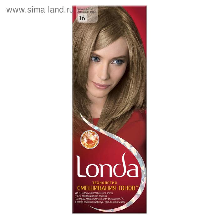 Стойкая крем-краска для волос LONDA, тон 16, средне-русый - Фото 1
