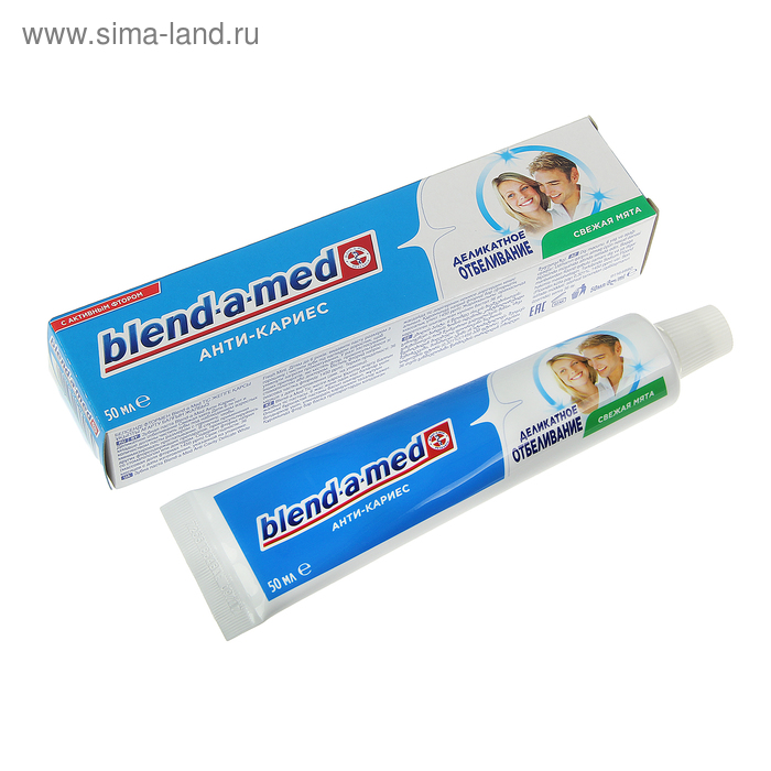 Зубная паста Blend-a-med 3-Эффект Деликатное отбеливание, 50 мл - Фото 1