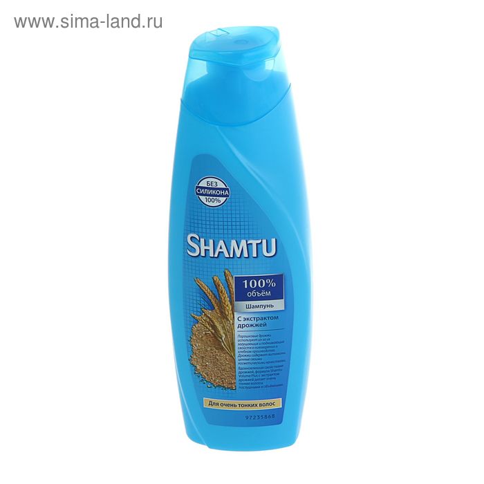 Шампунь SHAMTU  с экстрактом дрожжей для очень тонких волос, 380 мл - Фото 1
