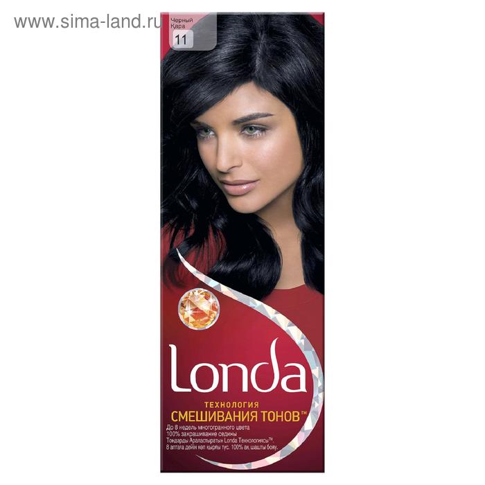 Стойкая крем-краска для волос LONDA, тон 11, черный - Фото 1