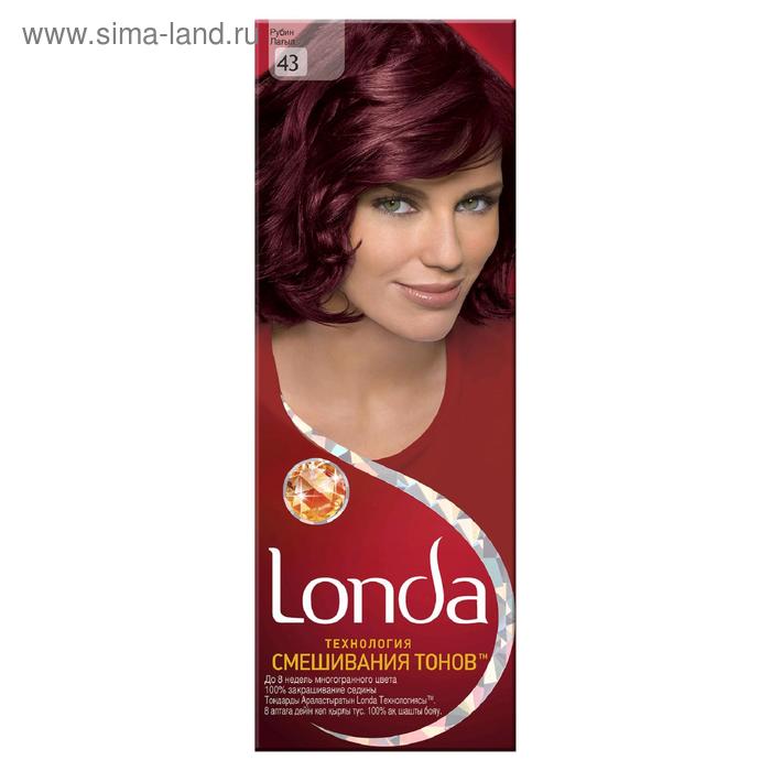 Стойкая крем-краска для волос LONDA, тон 43, рубин - Фото 1
