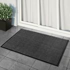 Коврик придверный влаговпитывающий, ребристый, «Стандарт», 120×150 см, серый - Фото 1