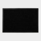 Коврик придверный влаговпитывающий, ребристый, «Стандарт», 40×60 см, чёрный - Фото 6